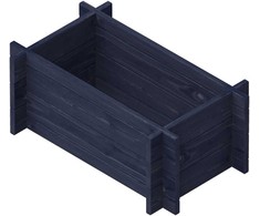 Pakeliamas gėlynas „Upyard Multibox Juodas“, 79 cm x 39,5 cm x 29,5 cm