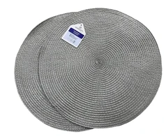 Domoletti Padėkliukas classic sidabrinis D38 cm 2 vnt.