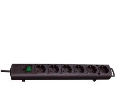 Buitinis ilgintuvas Brennenstuhl COMFORT LINE, 3 x 1,5 mm², 2 m, 6 lizdų