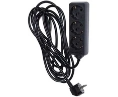 Okko Orno EXT CORD KF-GS-03-A 3X1.5 5M 3P Juodas