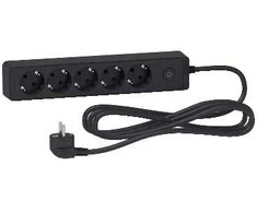 Schneider Electric Ilgiklis Schneider, 5 lizdai, 3 m, juodas; ST9453B