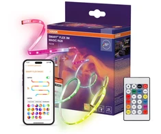 Osram 5,2W/m LED juosta SMART+ WIFI MAGIC, RGB, IP20, su nuotolinio valdymo pulteliu, 3m