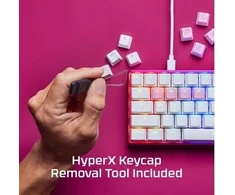 Klaviatūra Pakaitiniai klavišai HyperX Rubber Keycaps, rožinės spalvos ,US,