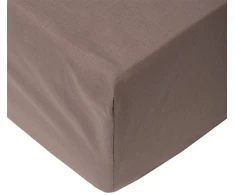 Okko Mexen FITTED SHEET POLYCOTTON 180X200+25 TAUPE