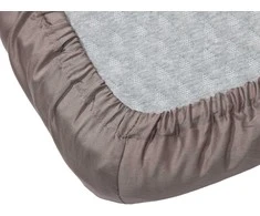 Domoletti Satino paklodė su guma 90x200+25 pilka