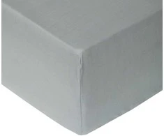Domoletti FITTED SHEET COTTON 140X200+25 Pilkas