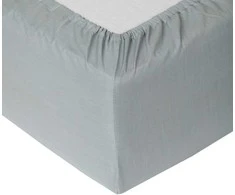 Domoletti FITTED SHEET COTTON 90X200+25 Pilkas