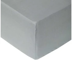 Domoletti FITTED SHEET SATEEN 90X200+25 Pilkas