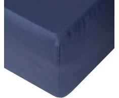 Domoletti FITTED SHEET SATEEN 90X200+25 NAVY