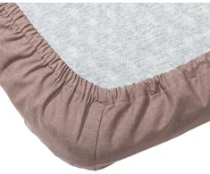 Okko Mexen FITTED SHEET POLYCOTTON 180X200+25 TAUPE