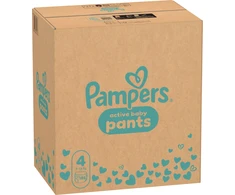 Pampers Active Baby Pants Sauskelnės, 4 Dydis, 186 vnt.