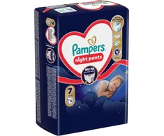 Pampers Night Pants Sauskelnės-Kelnaitės, 7, 17 vnt.