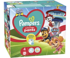 Pampers Active Baby Pants Sauskelnės-Kelnaitės - Šunyčių patrulių leidimo, 4 dydis, 9-15kg, 72 vnt.