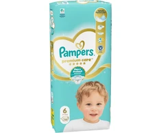 Pampers Premium Care Tape Sauskelnės, 6 Dydis, 50 vnt.