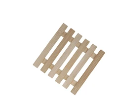 Padėklas karštiems patiekalams, 17.5 cm x 17.5 cm, ruda
