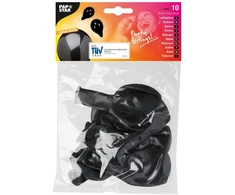 Papstar Balionai Melni 25cm Juodi 10vnt
