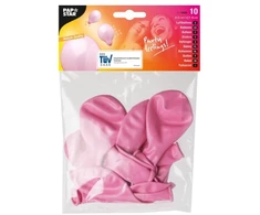 Papstar Balionai Baloni Rožiniai 25cm 10 vnt.