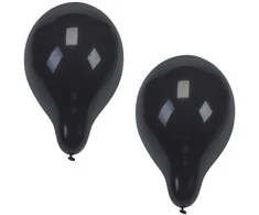 Papstar Balionai Melni 25cm Juodi 10vnt