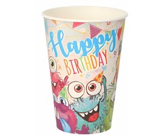 Papstar Popieriniai puodeliai Funny Monsters 10vnt 0,2l