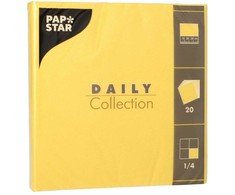 Papstar Servetėlės 3-sl. 20vnt. geltonos