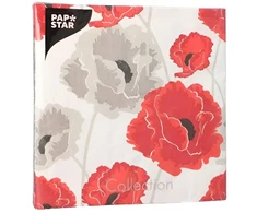 Papstar Servetėlės Poppy 40x40cm 3-sluoksnių