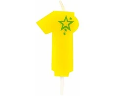 Papstar Svecīte dzimšanas dienas 1 dzeltena