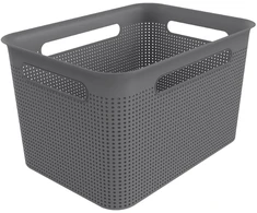 Daiktadėžė ROTHO BRISEN, 16 l, pilka, 36×26,2×21,1 cm