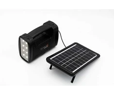 Nešiojama saulės baterija su žibintu ir LED lemputėmis Technaxx TX-199, 17,2 cm