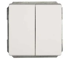 Perjungiklis VILMA STANDARD ST 150, 2 klavišų, be rėmelio, baltas