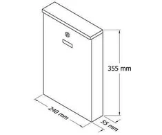 Haushalt Sefa Verlag MAILBOXPD955 Juodas