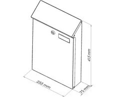 Haushalt Sefa Verlag MAILBOXPD958ANTHRACITE COLOR
