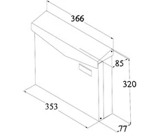 Haushalt MAILBOXPD961V ANTHRACITE COLOR