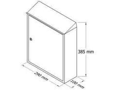 Pašto dėžutė Glori Ir Ko PD900, žalia, 29 cm x 10 cm x 38,5 cm