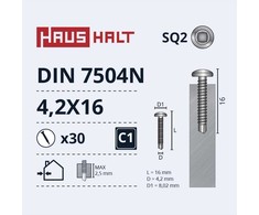 Haushalt E Normpro SELF SCREW 4,2X16 DIN7504N SQ ZN 30PCS