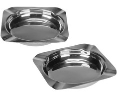 Nežinomas PELENINĖ KVADRATINĖ 11CM METALO SPALVOS
