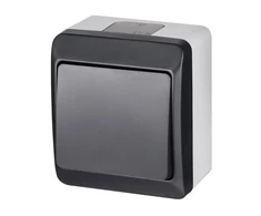 Perjungiklis Elektro-Plast Hermes, 1 kl., antracito sp./balta sp.