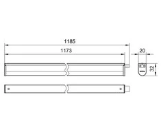 Philips Gaismeklis 13w 3000/6500k 1200lm 120cm