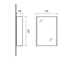 Domoletti MIRROR CABINET SV 50A-5