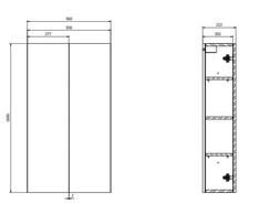 Cersanit TOP CABINET ATRATO CASHMERE
