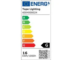 Piestiprināta lampa padziļinājums Tope Modena 6004000024, LED, 4000 °K, 1 x 16 W