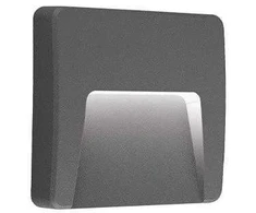 Tvirtinamas šviestuvas įleidžiamas Viokef Cop 4308900, 3000°K, LED, pilka sp.