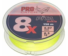Pintas valas Pro Catch X8 0.07mm 150m geltonas