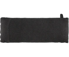 Pirties pagalvė Rento, medvilnė/poliesteris, 50 x 22 cm, juoda sp./pilka sp.