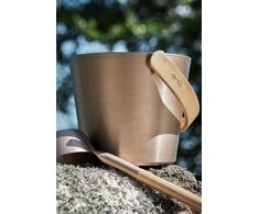 Pirts kausiņš Rento, alumīnijs/koks, 0.3 l, 48 x 9 cm, šampanieša