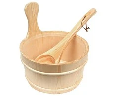 Saunos kubilas su samčiu FLAMMIFERA AP-001W, 4 l