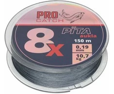Meškeriojimo valas Pro Catch X8 0.19mm 150m pilka