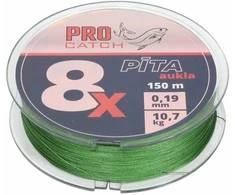 Meškeriojimo vala Pro Catch X8 0.19mm 150m Žalia