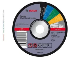 Pjovimo diskas Bosch, 125 mm x 1 mm x 22.23 mm