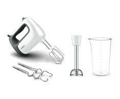 Plakiklis Maišytuvas Tefal Prep'Mix+ HT462138, baltas/juodas.