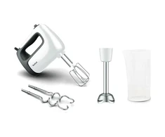 Plakiklis Maišytuvas Tefal Prep'Mix+ HT462138, baltas/juodas.